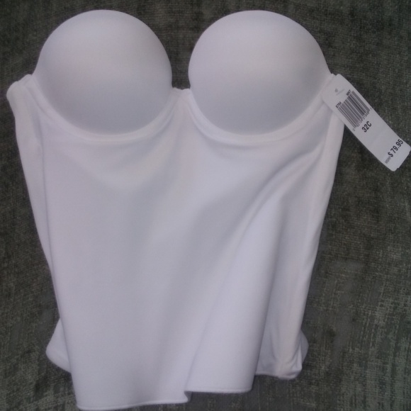 Felina White Strapless Longline Shaping Bustier - Picture 2 of 7